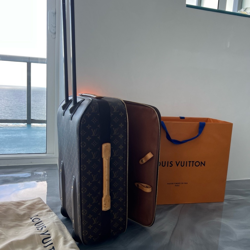 Louis Vuitton Brown Luggage Travel Bag - Picture 13 of 16